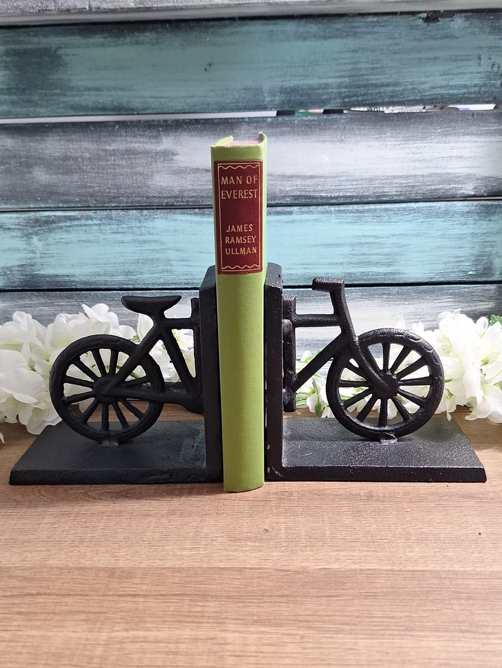 #AFD Cast Iron  Black Bicycle Bookends - Pair
